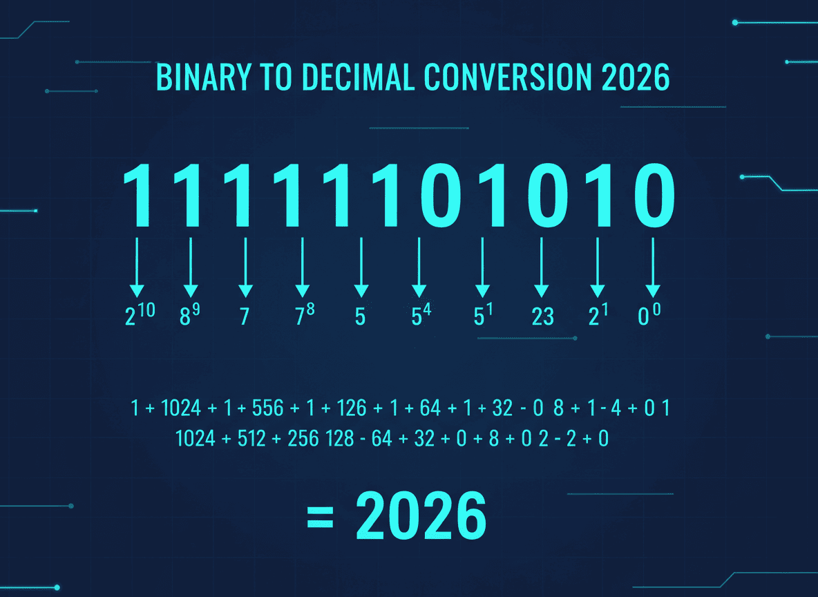 Step-by-Step: Convert Binary to Decimal 2026